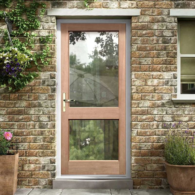 LPD 2XGG Mortice and Tenon Hardwood Exterior Door 78in x 30in x 44mm (1981 x 762mm)