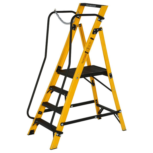 Werner 4 Tread Megastep Ladder with Handrails - EN 131