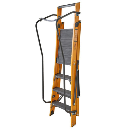 Werner 4 Tread Megastep Ladder with Handrails - EN 131