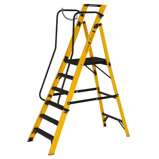 Werner 6 Tread Megastep Ladder with Handrails - EN 131