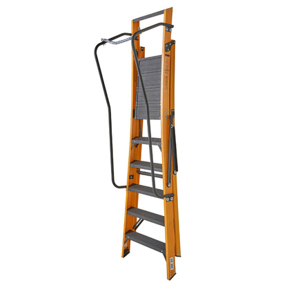 Werner 6 Tread Megastep Ladder with Handrails - EN 131