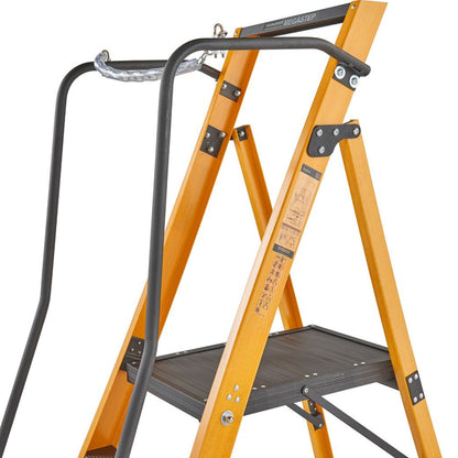 Werner 8 Tread Megastep Ladder with Handrails - EN131 Professional