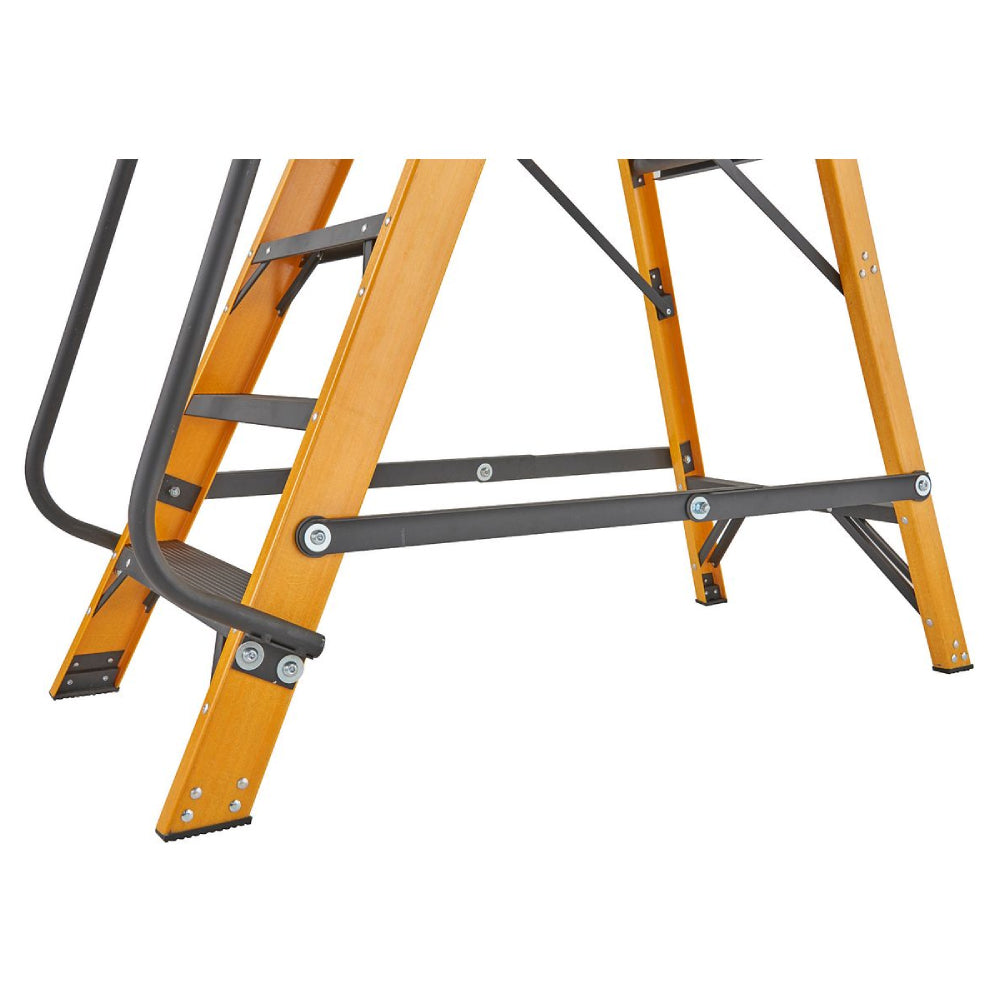 Werner 8 Tread Megastep Ladder with Handrails - EN131 Professional