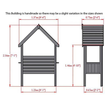 Shire 4 x 2 Blossom Arbour 