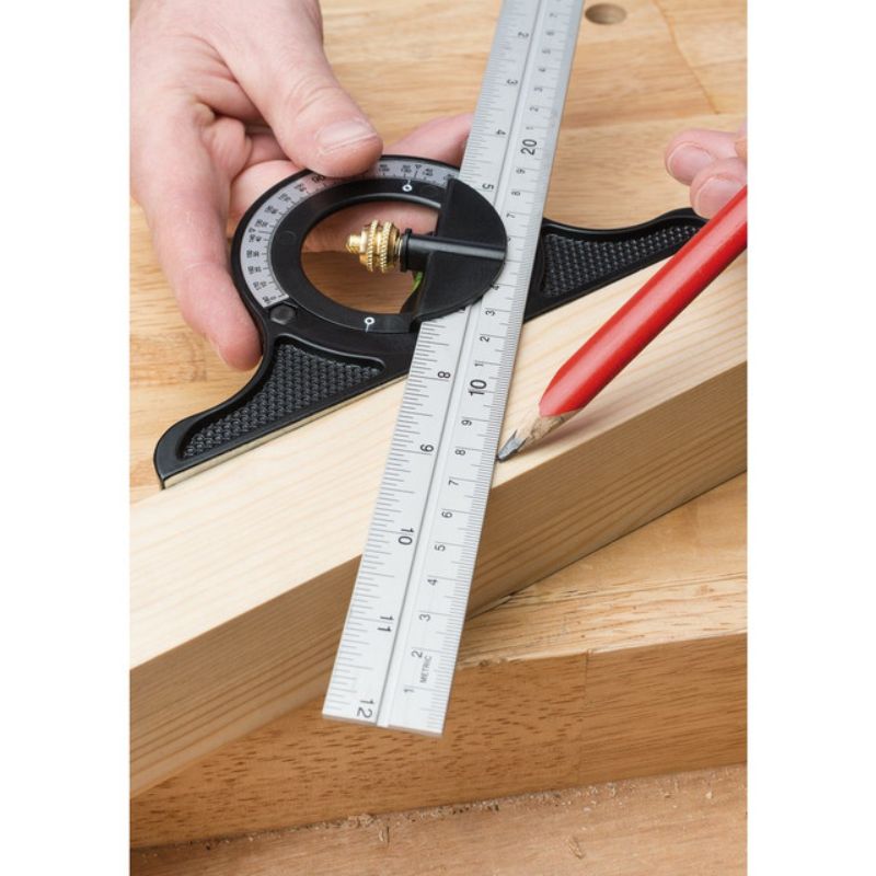 Draper Combination Square With Centre Head And Protractor