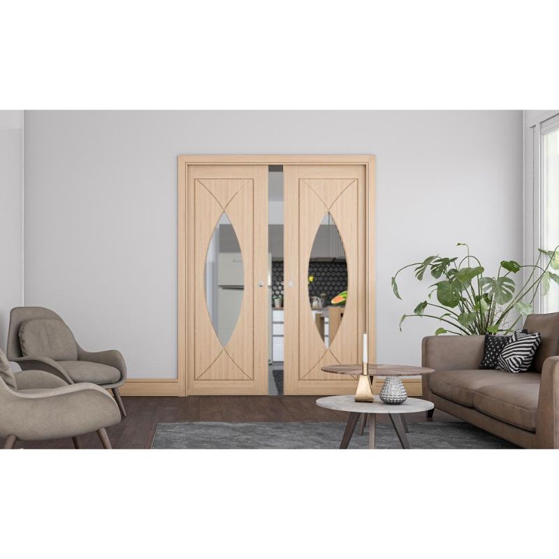 Deanta Amalfi Prefinished Oak Glazed Internal Door