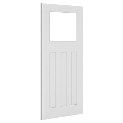 Deanta Cambridge White Primed Glazed Internal Door - 1981 x 838 x 35mm