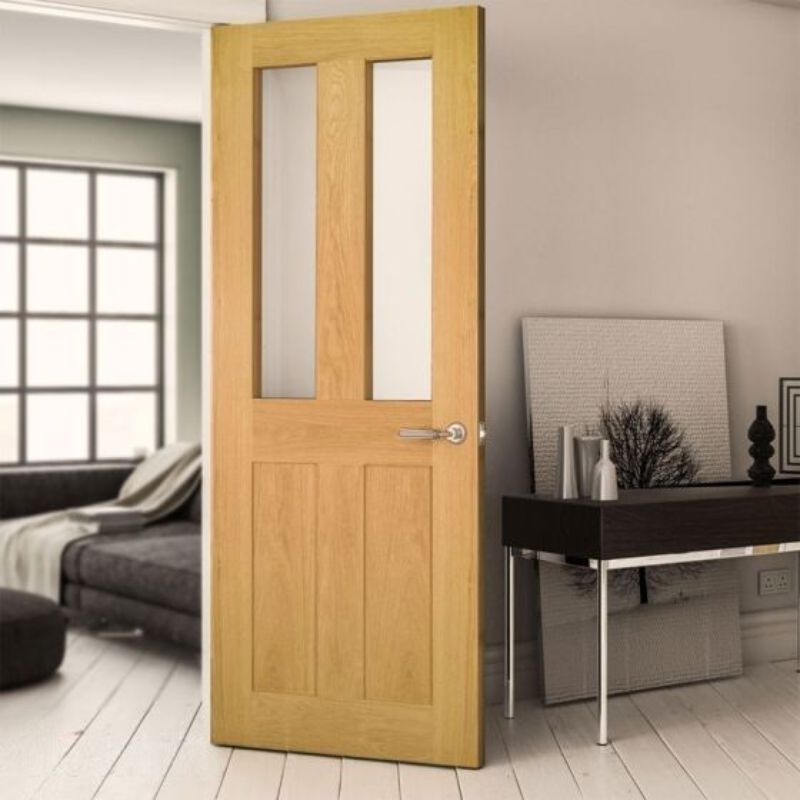 Image for Deanta Eton Glazed Interior Oak Door 1981 x 610 x 35mm