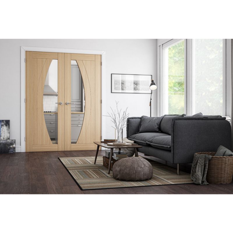 Deanta Ravello Prefinished Glazed Oak Interior Door