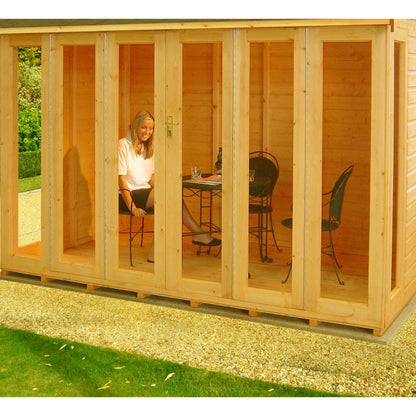 Shire Blenheim Summerhouse w/Bi-Fold Doors - All Sizes
