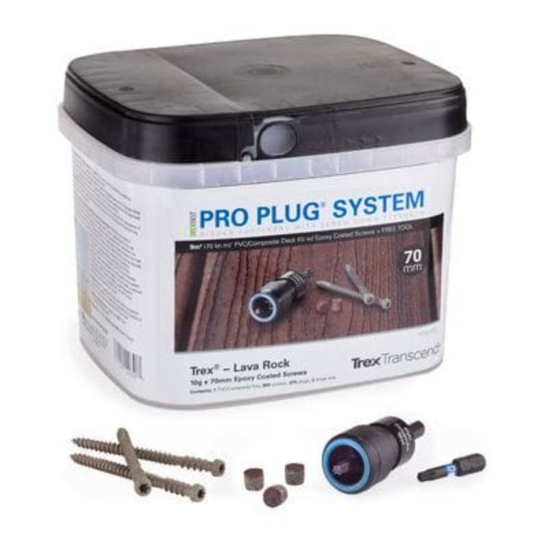 Trex Starborn ProPlug System (350 Screws and 350 Plugs per Tub) - All Colours