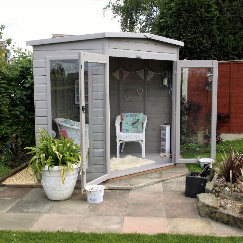 Shire Barclay Shiplap Corner Summerhouse - All Sizes