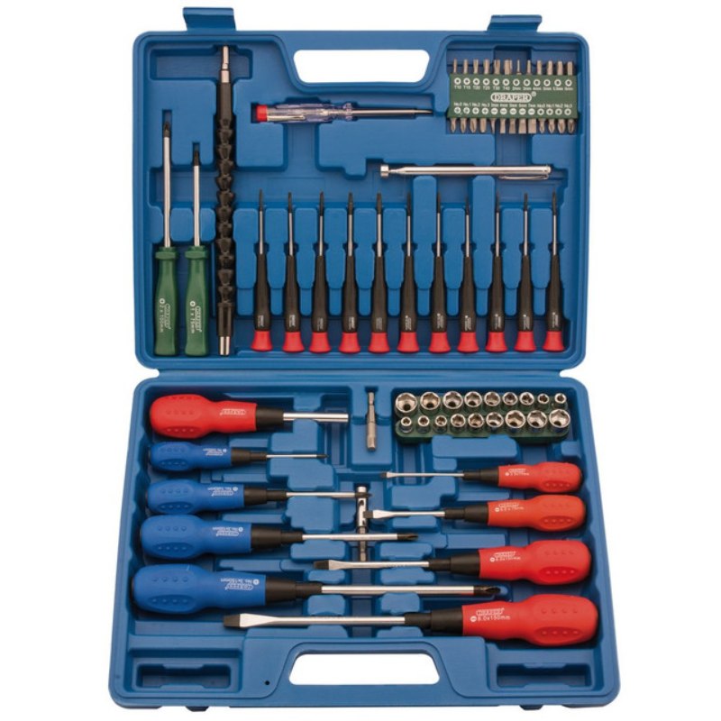 Draper Screwdriver Socket and Bit Set - (70 Piece)