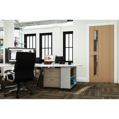 Deanta Flush Oak Prefinished Internal FD60 Fire Door