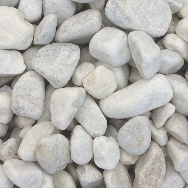 40mm - 90mm - White Cobbles - 850kg Bag