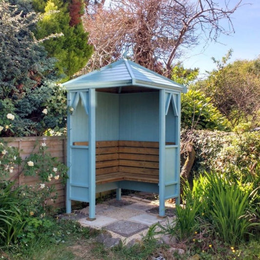 Shire 4 x 4 Pressure Treated Honeysuckle Corner Arbour 