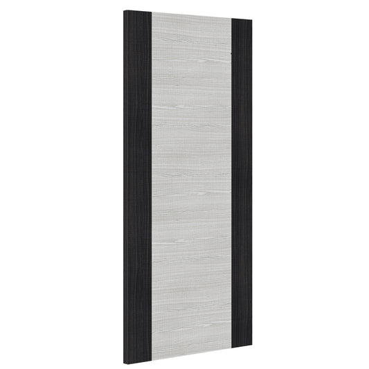 Deanta Flush Light Grey Ash Prefinished Internal Fire Door With Dark Grey Edges 2040 x 826 x 45mm