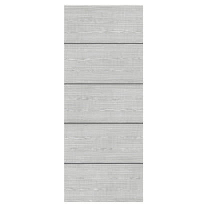 Deanta Flush Light Grey Ash Prefinished Internal Fire Door With Dark Grey Horizontal Inlays 2040 x 926 x 45mm