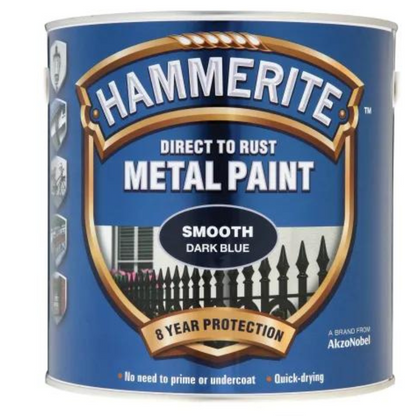 Hammerite Direct to Rust Smooth Finish Metal Paint - All Colours - All Sizes