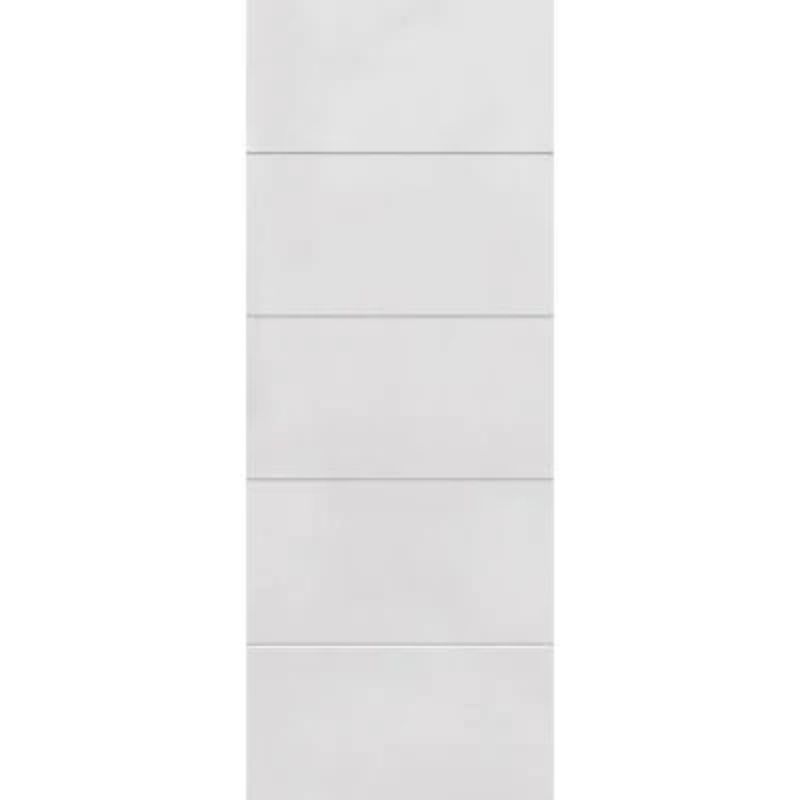 JB Kind 4 Line Horizontal Primed Internal Fire Door FD30 - 1981mm x 610mm 