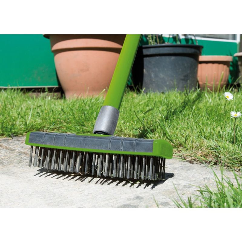 Draper Paving Brush Set with Twin Heads and Telescopic Handle