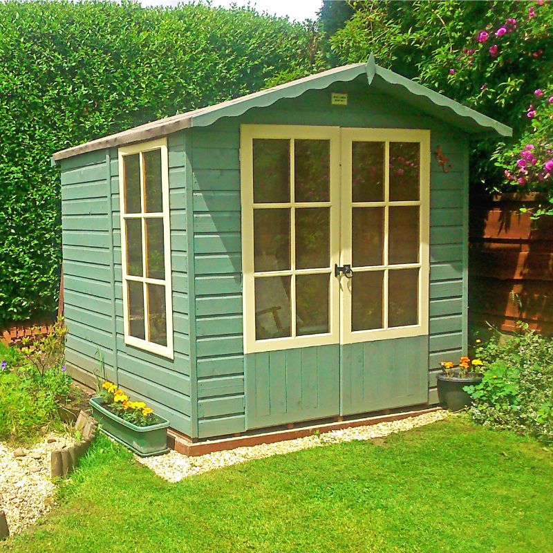 Shire Buckingham Shiplap Summerhouse w/ Veranda - 7ft x 7ft 