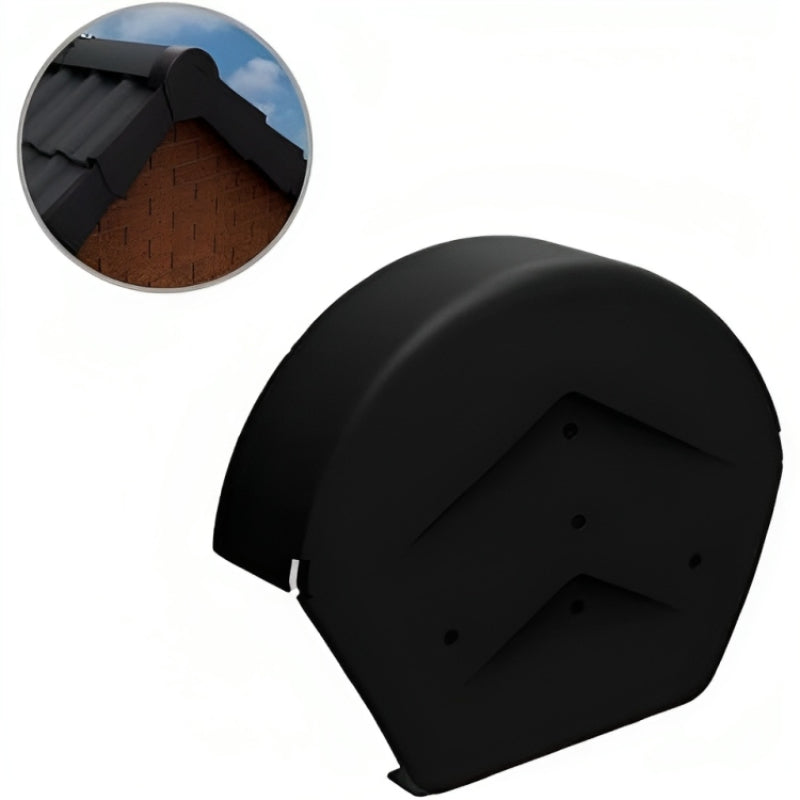 TIL-R Dry Verge Half Round Ridge End Cap - All Colours