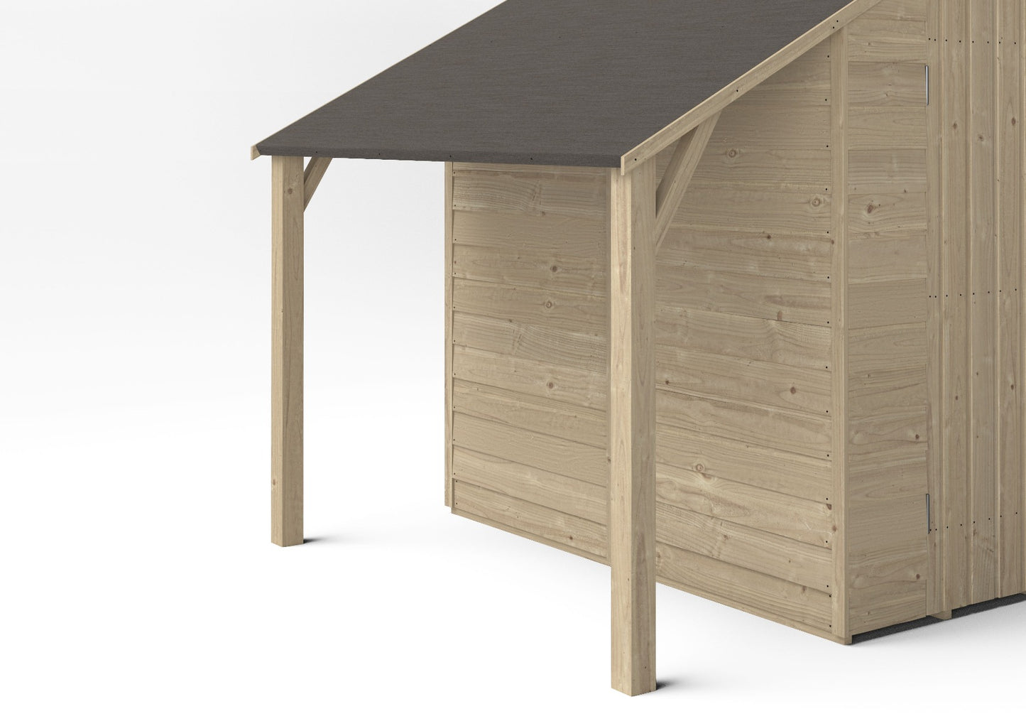 Forest Lean To Shed Kit for Overlap Pressure Treated Sheds - 6 x 4ft