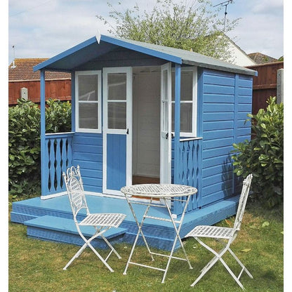 Shire Houghton Shiplap Summerhouse w/ Veranda - 7ft x 7ft