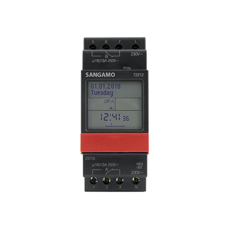 Sangamo DIN 72212 - 2 Module / 2 Channel Time Switch