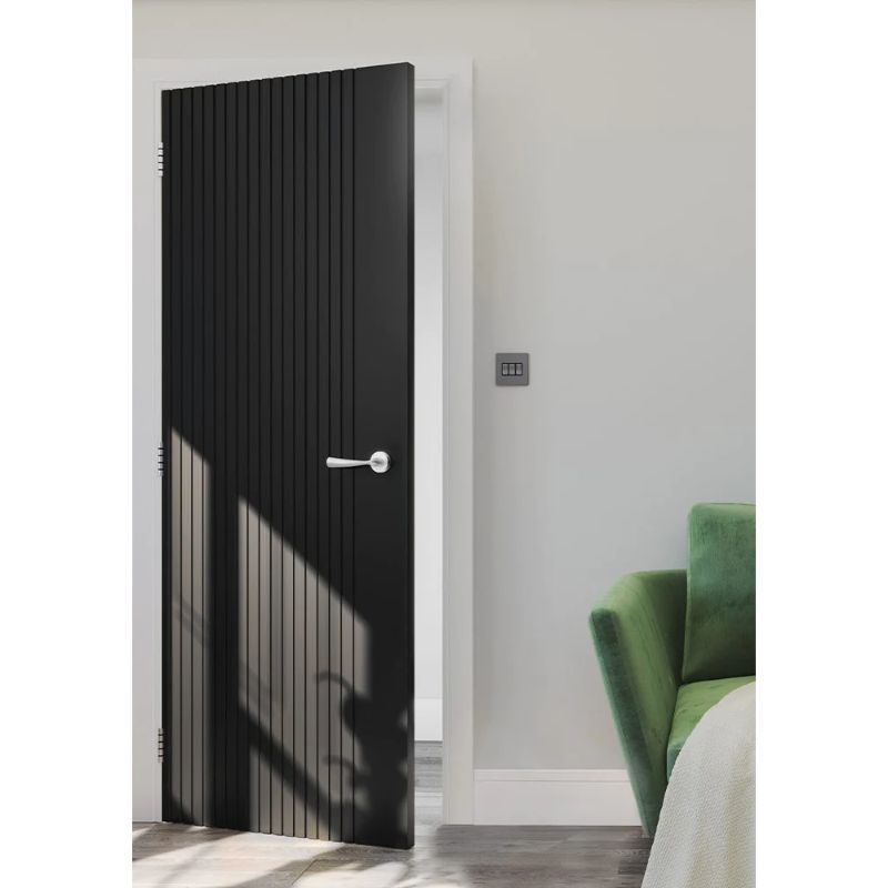 Deanta Malmo Black Pre-Finished Internal Door - All Sizes