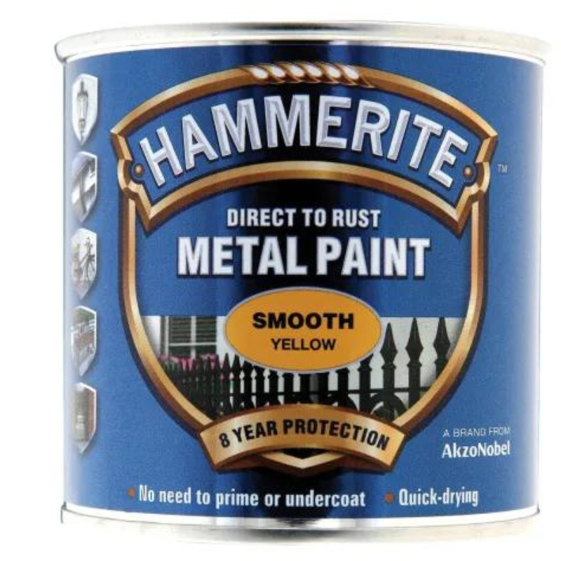 Hammerite Direct to Rust Smooth Finish Metal Paint - All Colours - All Sizes