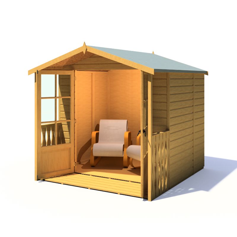 Shire Alnwick Shiplap Summerhouse - 7ft x 7ft 