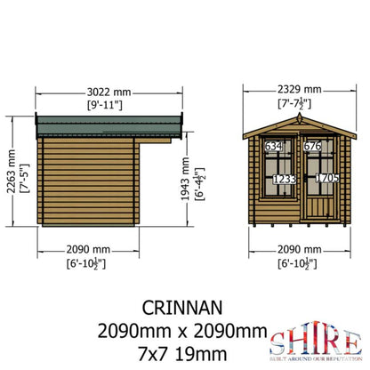 Crinian Log Cabin - All Sizes