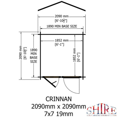 Crinian Log Cabin - All Sizes