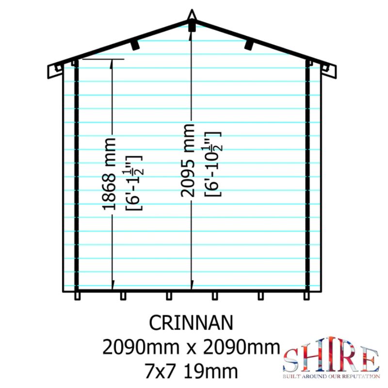 Crinian Log Cabin - All Sizes