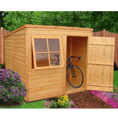 Shire Casita Shiplap Single Door Apex Shed - w/ Windows