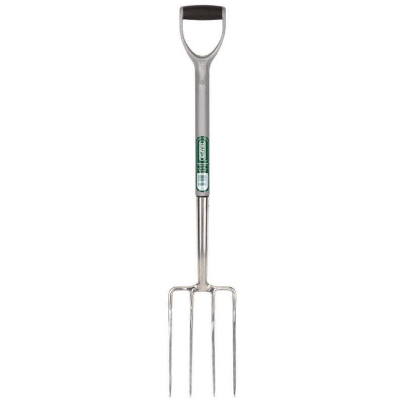 Draper Stainless Steel Garden Fork with Soft Grip - All Sizes