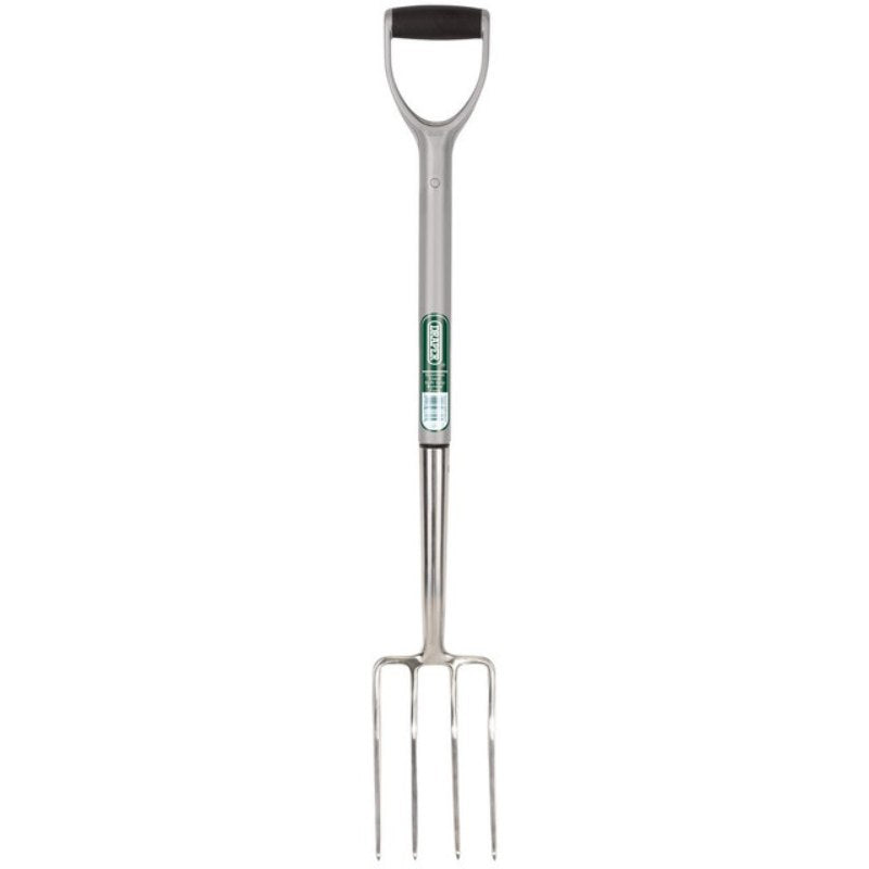 Draper Stainless Steel Garden Fork with Soft Grip - All Sizes