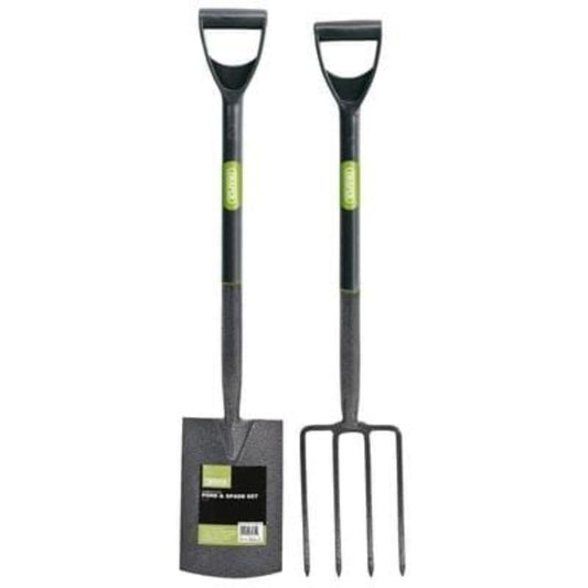 Draper Carbon Steel Garden Fork and Spade Set