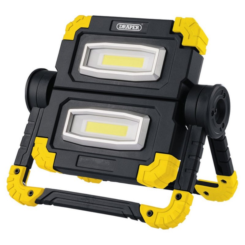 Draper Twin Cob Led Rechargeable Worklight - 850 Lumens