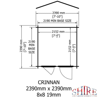 Crinian Log Cabin - All Sizes