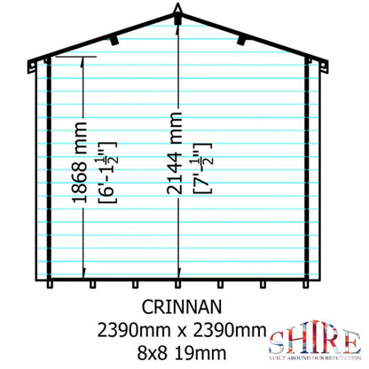 Crinian Log Cabin - All Sizes