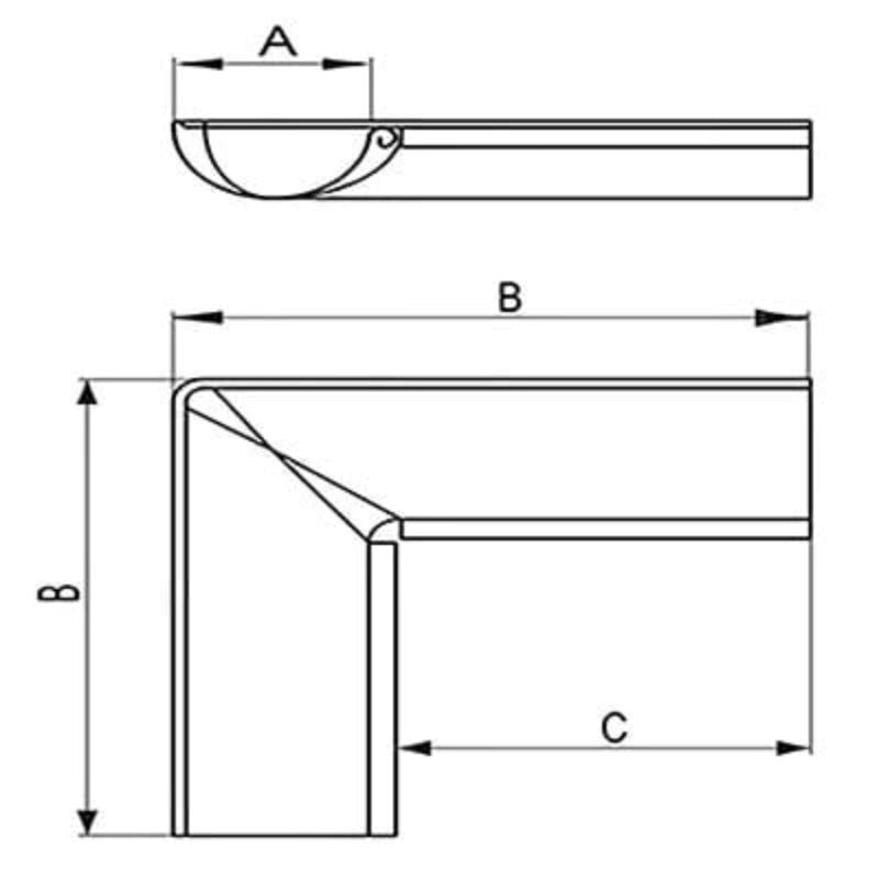 Roofart 90 Degree Internal Corner - Full Range