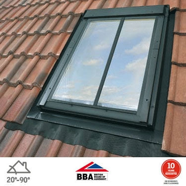 Image for VELUX GPL MK08 SD5J2 White Polyurethane (PUR) Top Hung Conservation Window for 90mm Tiles - 78cm x 140cm