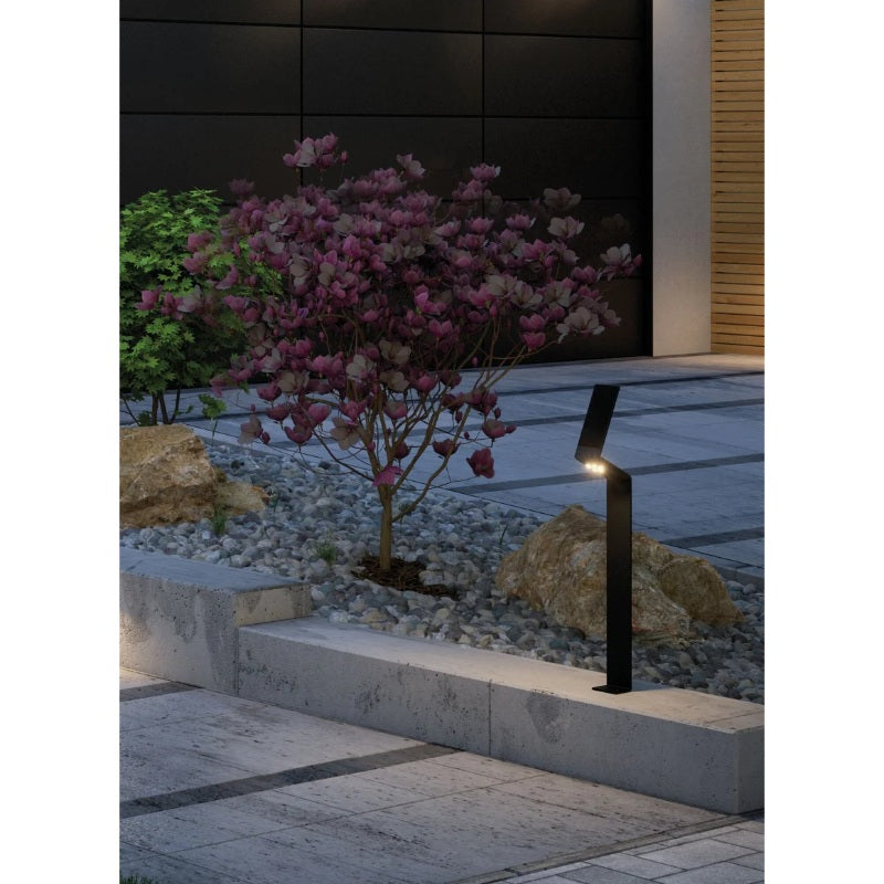 Outdoor Solar Bollard Light Ilias IP44 3000K 100lm Motion Sensor 