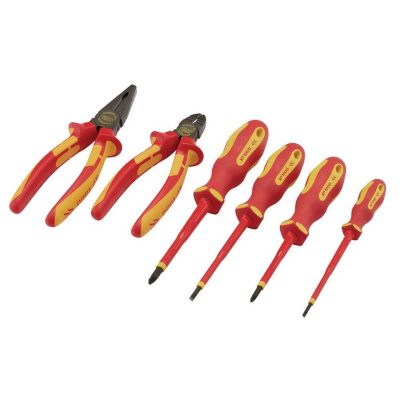 Draper XP1000 VDE Screwdriver and Pliers Set (6 Piece)