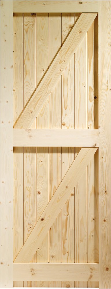 Image for XL Joinery Framed Ledged & Braced External Pine Gate or Shed Door