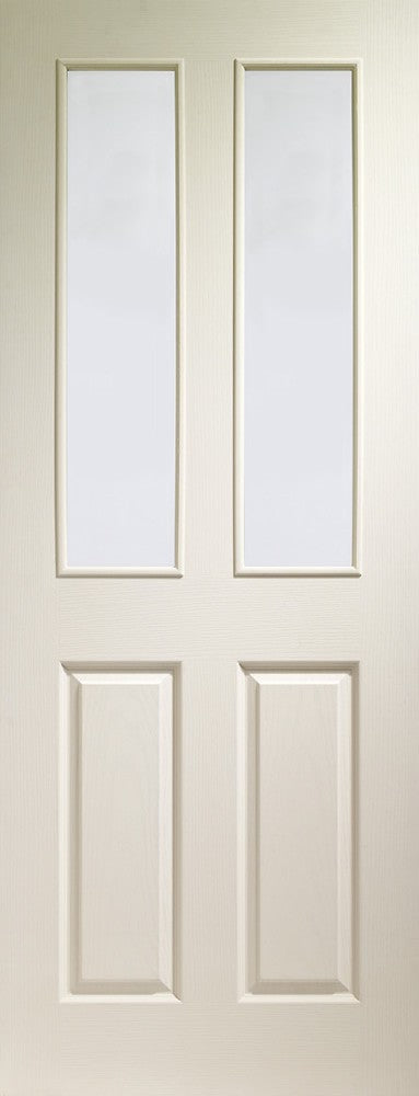 Image for XL Joinery Victorian Internal White Moulded Door with Clear Glass