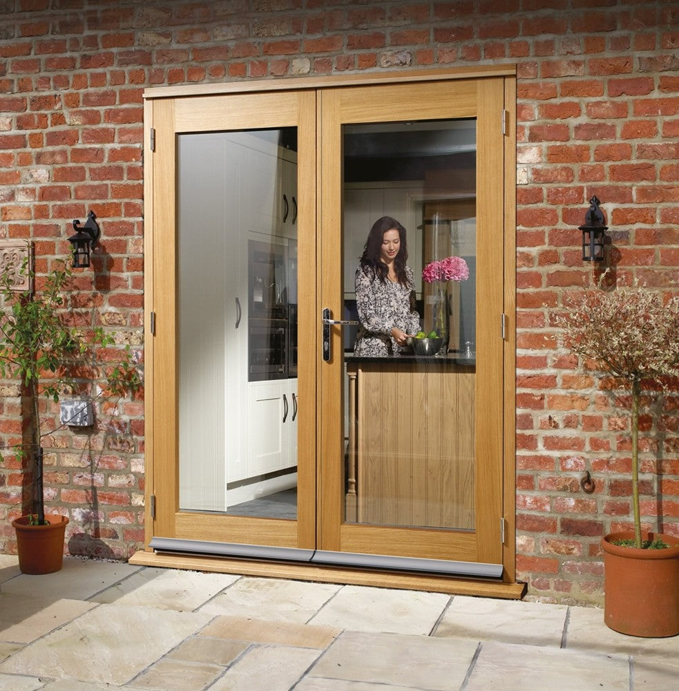 Image for XL Joinery La Porte French Door Set In Pre-Finished External Oak (Brass Hardware)